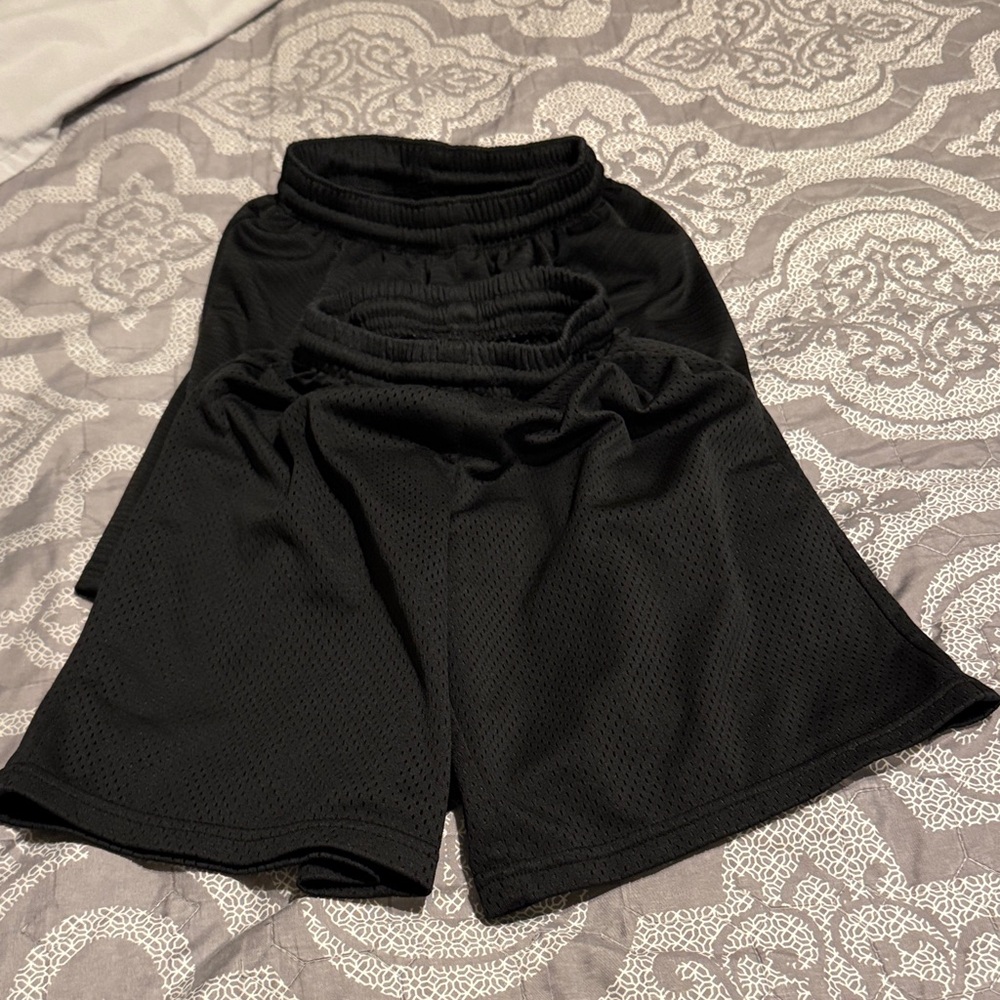 bcg Black Women's Athletic Mesh Shorts